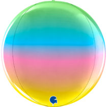 rainbow 11" globe balloon