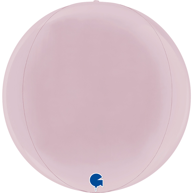 7411122PP-Globe-11inc-Pastel-Pink-4D pastel pink 11" globe balloon