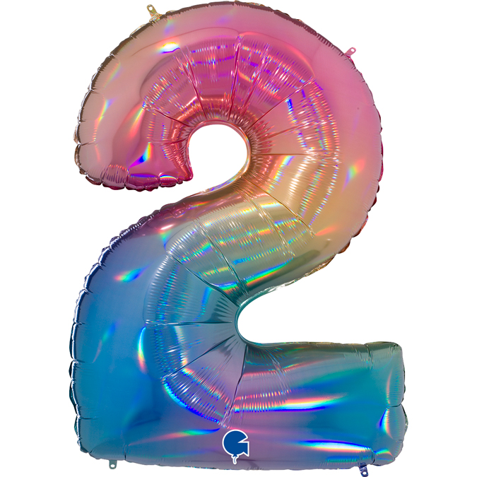 812RH-Number-2-Colourful-Rainbow rainbow number two balloon