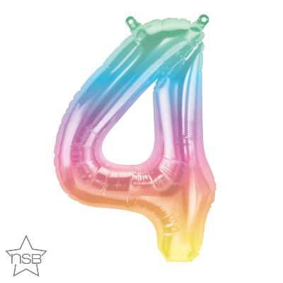 86259_86371B north star jelli ombre foil number four balloon