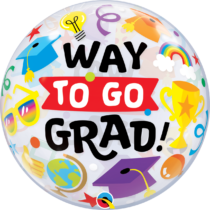 WAY TO GO GRAD EVERYTHING BUBBLE | 22 INCH QUALATEX