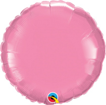 rose 18" round foil balloon