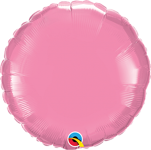 12910B rose 18" round foil balloon