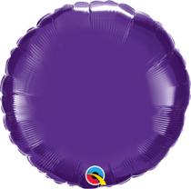 quartz purple 18" round foil balloon