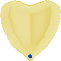 18 inch pastel matte yellow foil grabo balloon