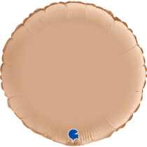 satin nude 18 inch round foil balloon