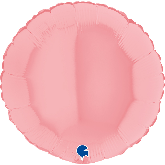 181M03Pk-Round-18inc-Matte-Pink-1 18 inch pastel matte pink round grabo foil balloon
