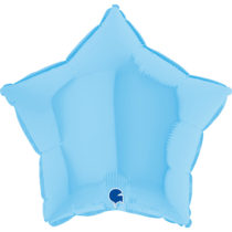 18 inch pastel matte blue foil balloon grabo
