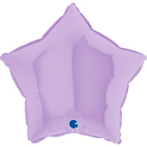 18 inch pastel lilac foil star balloon grabo