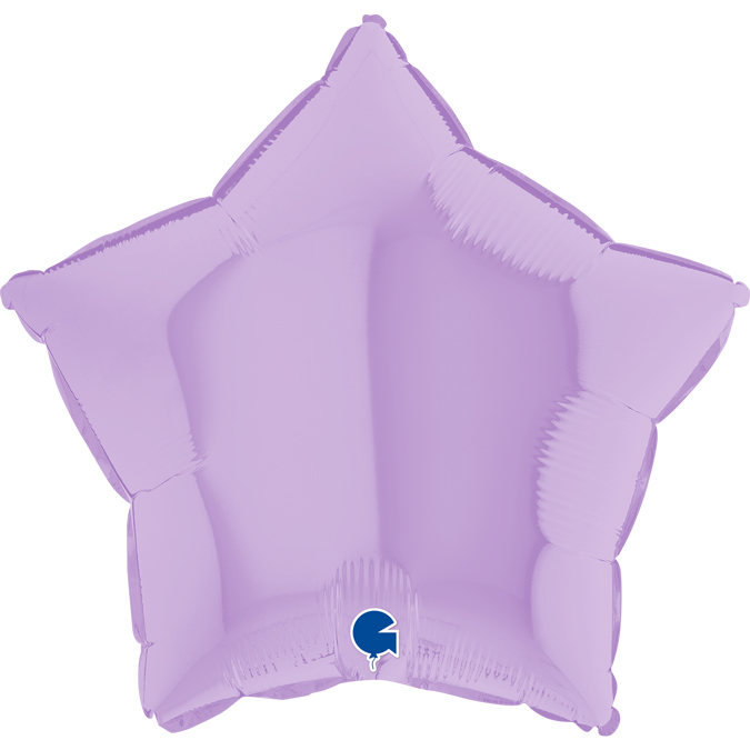 192M02L-Star-18inc-Matte-Lilac-1 18 inch pastel lilac foil star balloon grabo