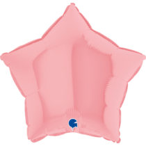 18 inch pastel pink star grabo foil balloon