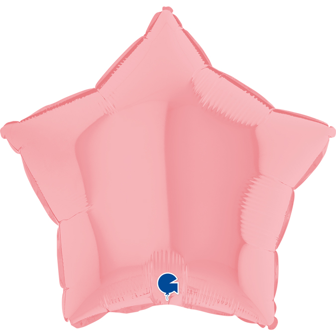 192M03Pk-Star-18inc-Matte-Pink-1 18 inch pastel pink star grabo foil balloon