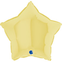 18 inch pastel matte yellow star grabo foil
