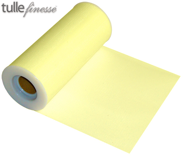 yellow tulle finesse 6" x 25 yards