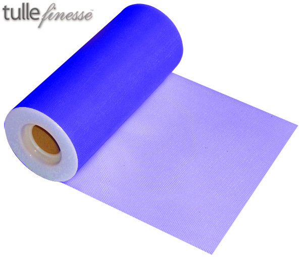 royal blue tulle finesse 6" x 25 yards