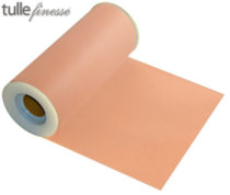 peach tulle finesse 6" x 25 yards