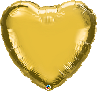 36 qualatex 36 inch gold hearts