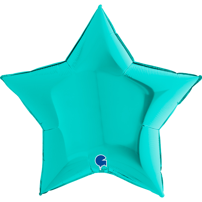 36217Ti-Star-36inc-Tiffany-1 tiffany 36" star foil balloon