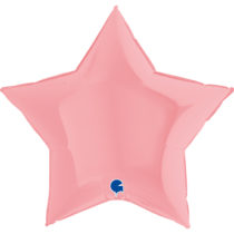 36 inch pastel matte oink foil star grabo balloon