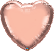 rose gold 36" heart foil balloon