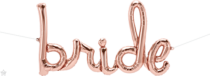 north star rose gold bride script