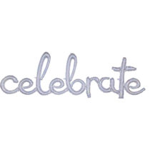 anagram holographic silver celebrate