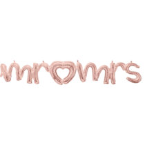 anagram mr&mrs rose gold script