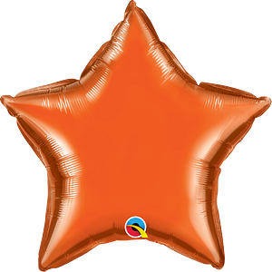 86966B orange 20 inch foil star balloon
