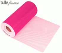 hot pink tulle finesse 6" x 25 yards