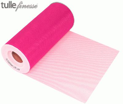 bg222975_6inch_Hot-Pink hot pink tulle finesse 6" x 25 yards