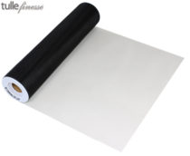 black tulle finesse 12" x 25 yards
