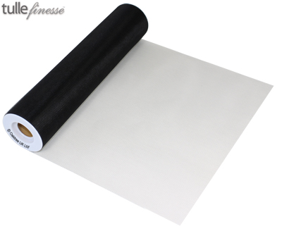 Copyright: Oaktree UK LTD 2011 black tulle finesse 12" x 25 yards