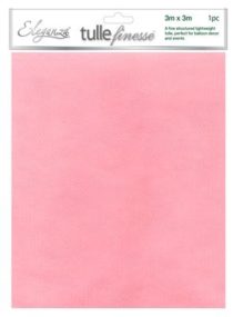 pink eleganza tulle finesse 3m x 3m