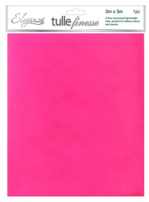 hot pink eleganza tulle finesse 3m x 3m
