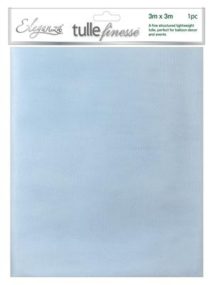 light blue eleganza tulle finesse 3m x 3m