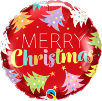 Christmas trees red 18 inch