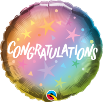 Congratulations ombre stars 18 inch