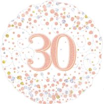 30th birthday sparkling fizz 18" foil balloon