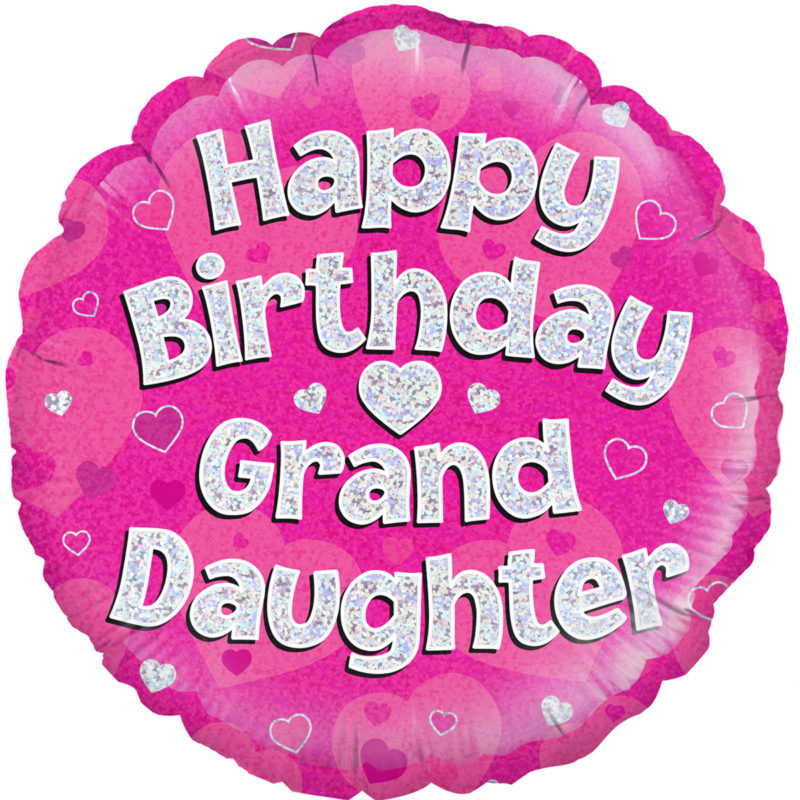 Copyright: Oaktree UK LTD 2015 GRANDDAUGHTER PINK HOLO