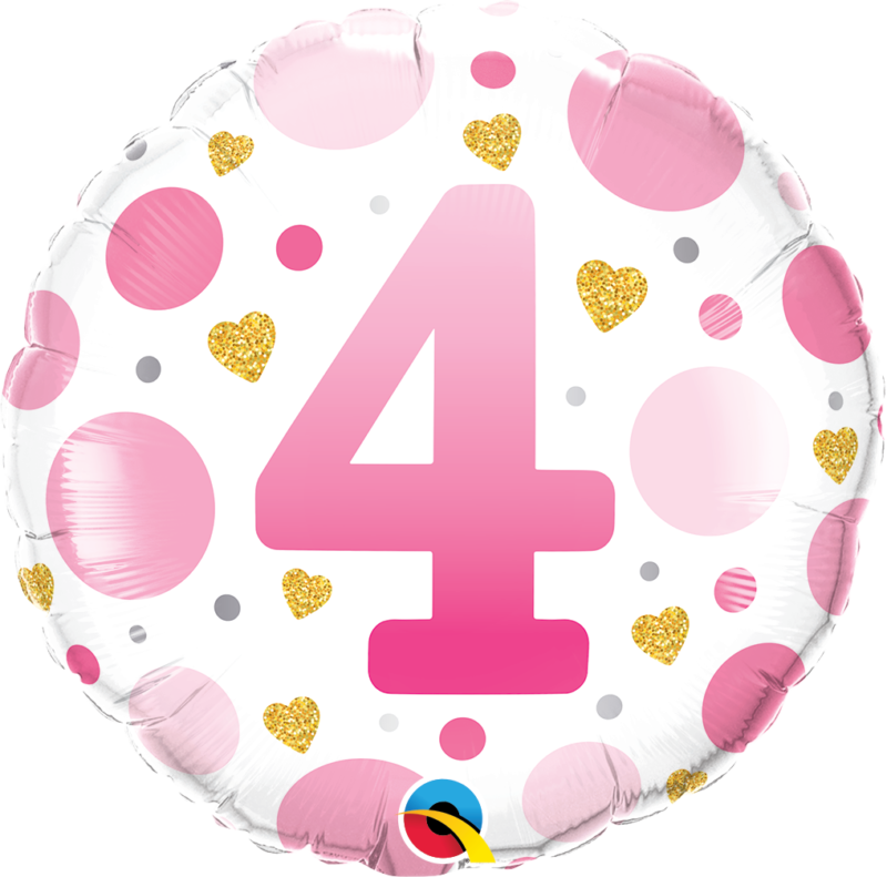 23126_23128B 18 inch age 4 four qualatex foil