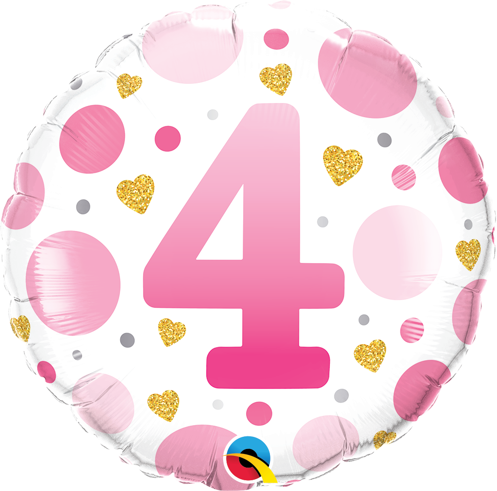 23126_23128B 18 inch age 4 four qualatex foil