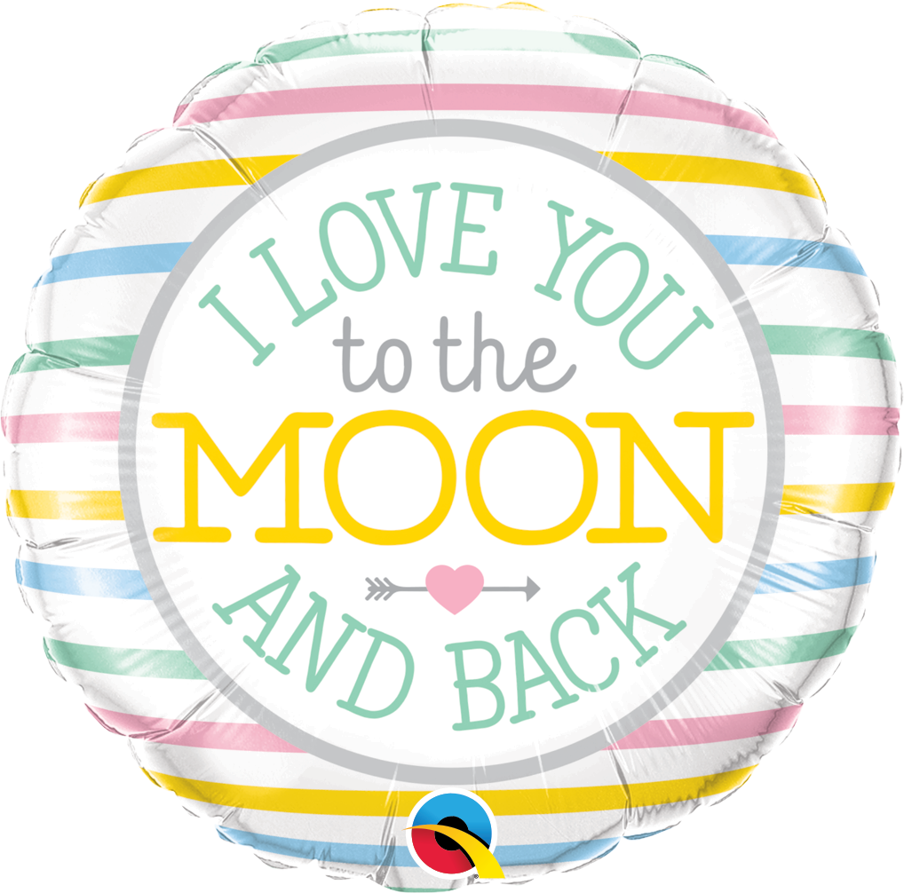 55380_55382B_F&B I love you to the moon qualatex 18''