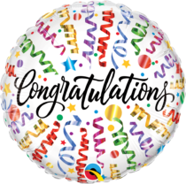 congratulations streamers 18 inch