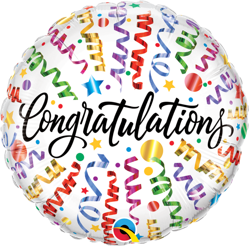 55810_55812B_F&B congratulations streamers 18 inch