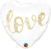 love glitter gold