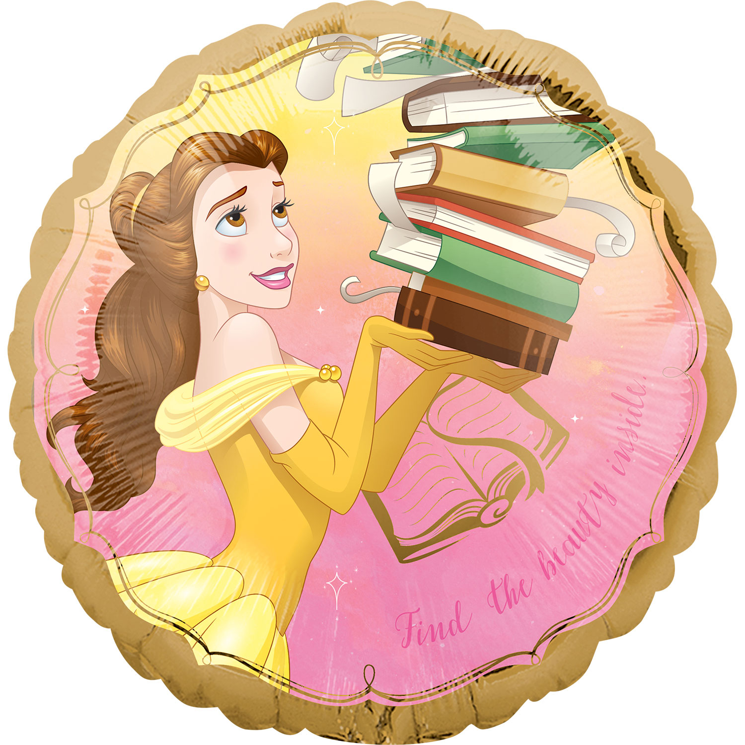 belle once upon a time 18" foil balloon