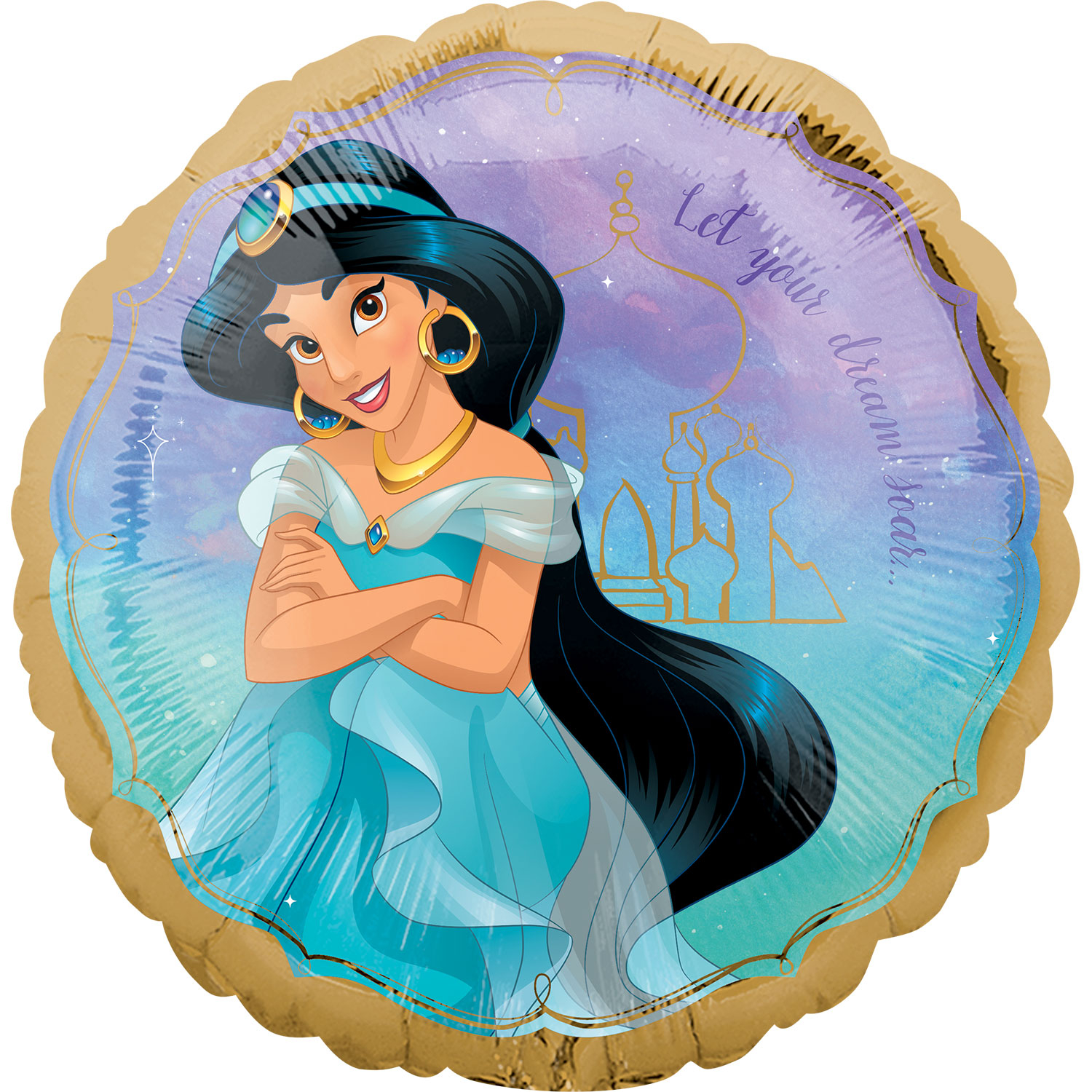 jasmine once upon a time 18" foil balloon