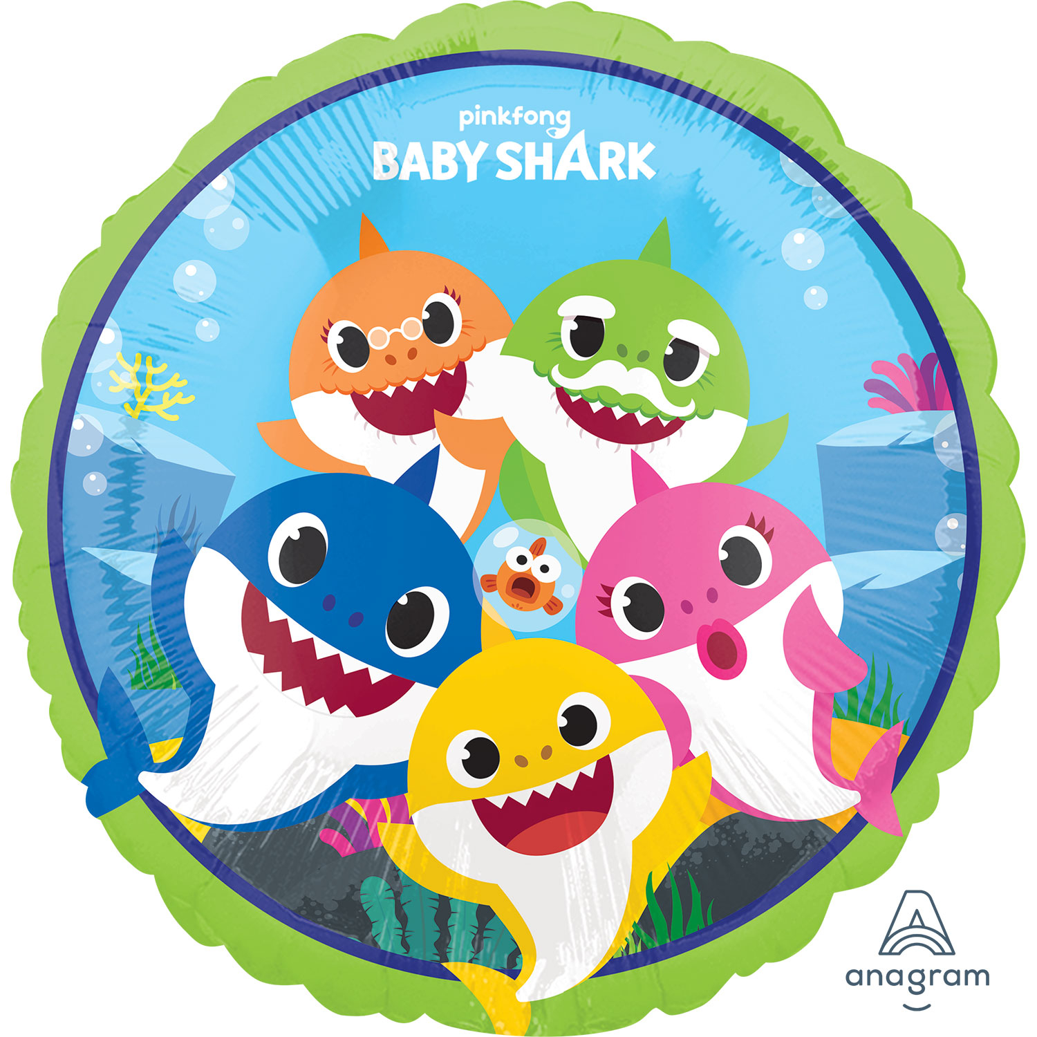 baby shark 18" foil balloon