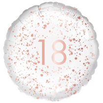 18th birthday rose gold 18" foil balloon