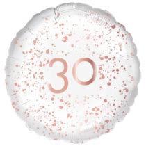 30th birthday rose gold 18" foil balloon